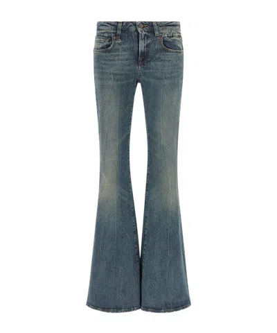 R13 Flared Jeans In Blue