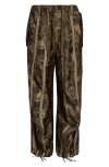 R13 Double Seam Balloon Pant In Olive Floral