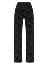 R13 Floral-pattern Jeans In Black