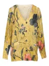 R13 Boyfriend Cardigan In Yellow
