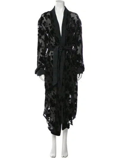 Pre-owned R13 Floral Print Long Dress In Black