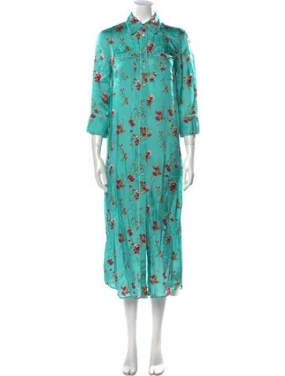 Pre-owned R13 Floral Print Long Dress In Multi