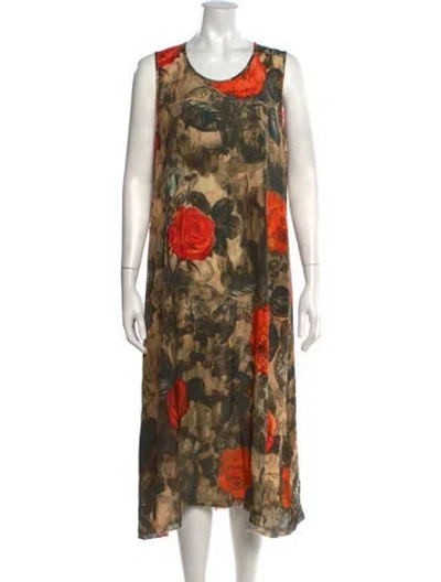 Pre-owned R13 Floral Print Midi Length Dress In Multicolor