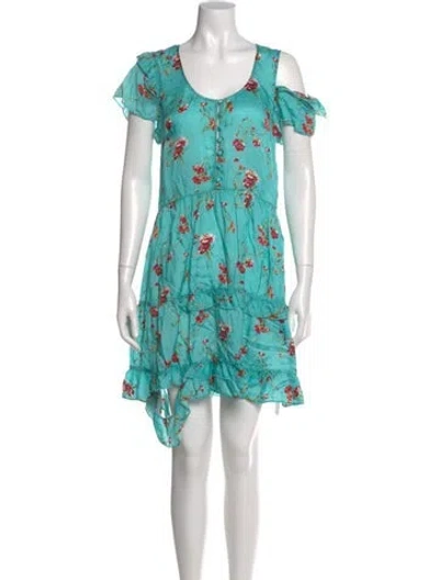 Pre-owned R13 Floral Print Mini Dress In Multi