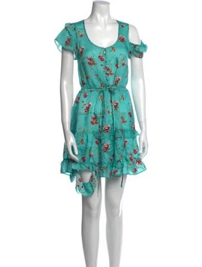 Pre-owned R13 Floral Print Mini Dress In Multi