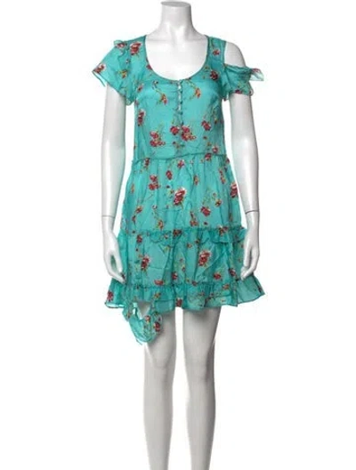 Pre-owned R13 Floral Print Mini Dress In Multi