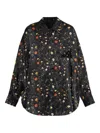 R13 Floral-print Shirt In Black