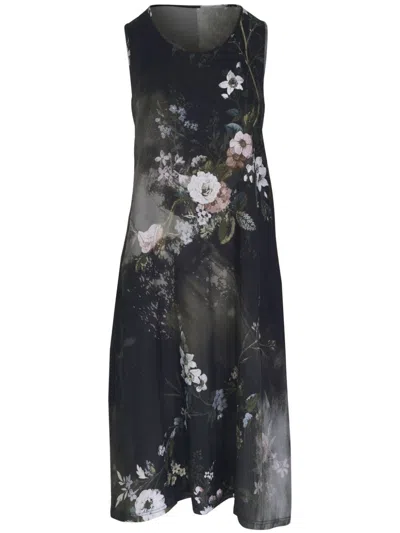 R13 Floral-print Sleeveless Dress In Blk Bleached Floral