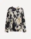 R13 Floral Print Sweater In Multi
