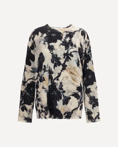 R13 FLORAL PRINT SWEATER