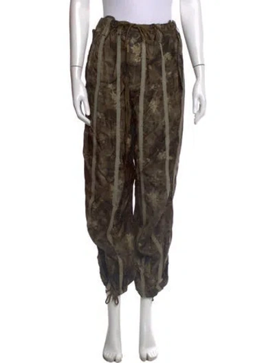 Pre-owned R13 Floral Print Wide Leg Pants In Neutral