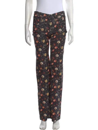 Pre-owned R13 Floral Print Wide Leg Pants W/ Tags In Multi