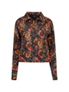 R13 Collared Long-sleeved Denim Jacket In Multi
