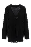 R13 Black Grunge Sweater In Black