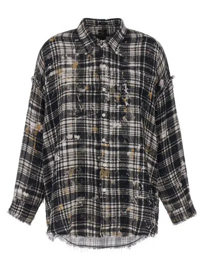 R13 Fringed Shirt In Black