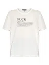 R13 Fuck Relaxed T Clothing In White