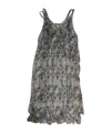 R13 Gathered Tank Dress In Green