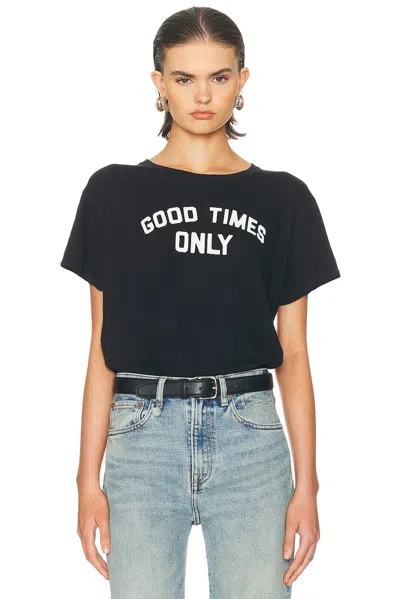 R13 Good Times Only Boy Tee In Black