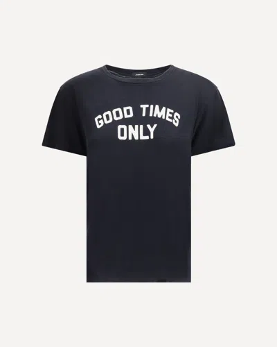 R13 Good Times Only T-shirt In Black