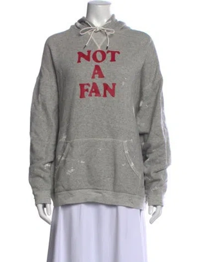 Pre-owned R13 Graphic Print Crew Neck Hoodie In Grey