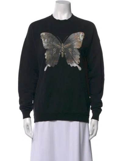 Pre-owned R13 Graphic Print Crew Neck Sweater In Blue