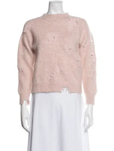 Pre-owned R13 Graphic Print Crew Neck Sweater In Pink