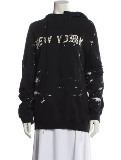 Pre-owned R13 Graphic Print Crew Neck Sweatshirt In Blue