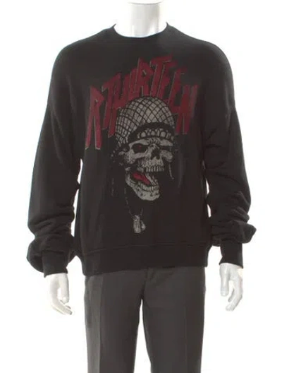 Pre-owned R13 Graphic Print Crew Neck Sweatshirt In Multi