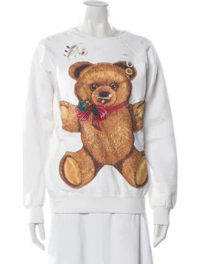 Pre-owned R13 Graphic Print Crew Neck Sweatshirt In Neutral