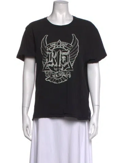 Pre-owned R13 Graphic Print Crew Neck T-shirt In Black/neutrals