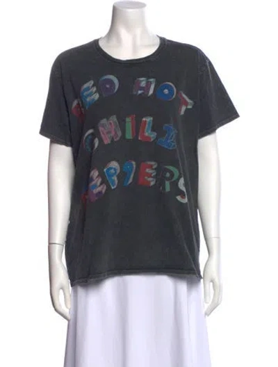 Pre-owned R13 Graphic Print Crew Neck T-shirt In Gray