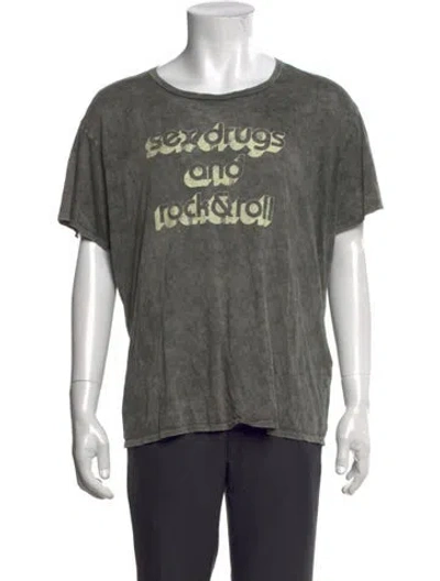 Pre-owned R13 Graphic Print Crew Neck T-shirt In Grey