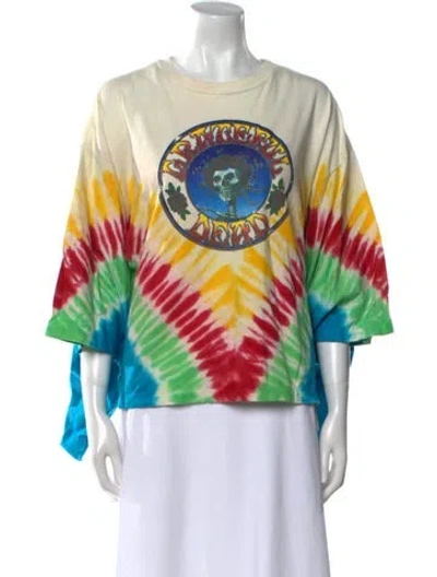 Pre-owned R13 Graphic Print Crew Neck T-shirt In Neutral