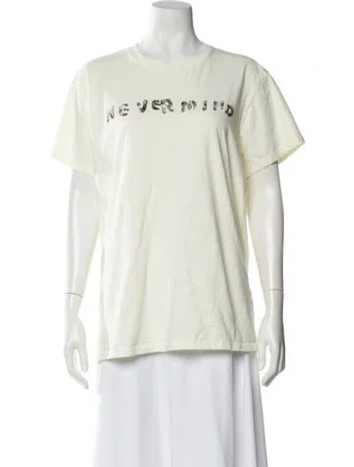 Pre-owned R13 Graphic Print Crew Neck T-shirt In Neutral