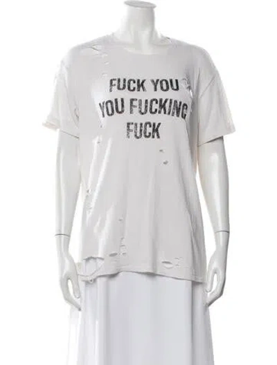 Pre-owned R13 Graphic Print Crew Neck T-shirt In Neutral