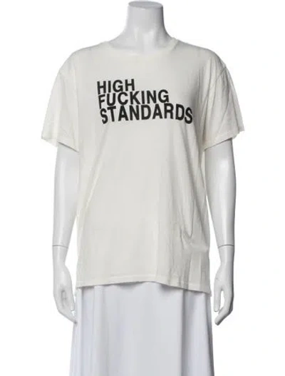 Pre-owned R13 Graphic Print Crew Neck T-shirt In Neutrals