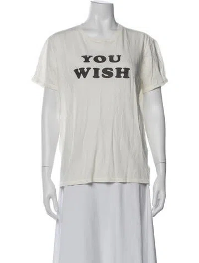 Pre-owned R13 Graphic Print Crew Neck T-shirt In Neutrals