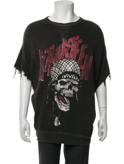 Pre-owned R13 Graphic Print Crew Neck T-shirt In Orange