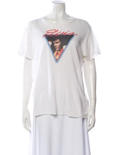 Pre-owned R13 Graphic Print Crew Neck T-shirt In White