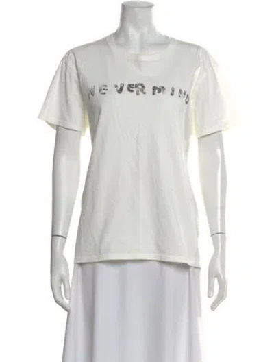 Pre-owned R13 Graphic Print Crew Neck T-shirt In White