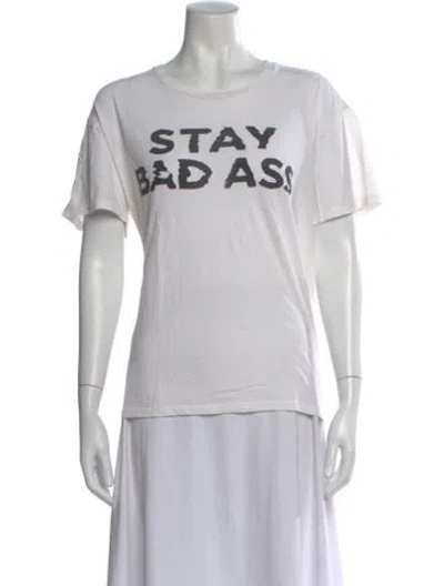 Pre-owned R13 Graphic Print Crew Neck T-shirt In White