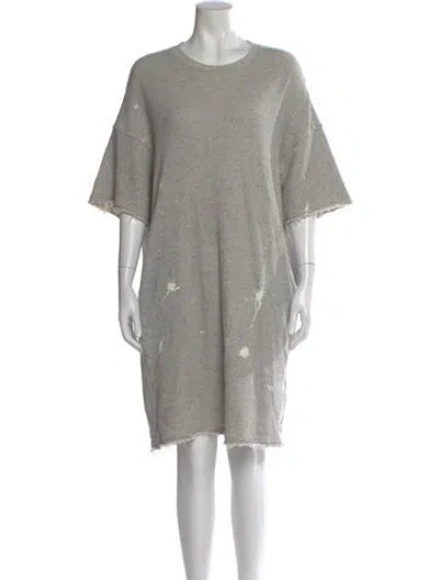 Pre-owned R13 Graphic Print Knee-length Dress In Gray
