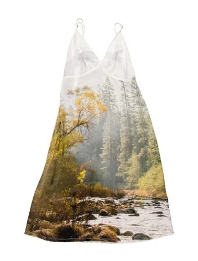 Pre-owned R13 Graphic Print Midi Length Dress In Multi