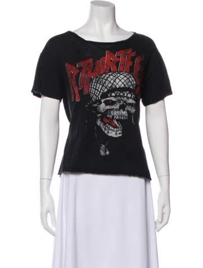 Pre-owned R13 Graphic Print Scoop Neck T-shirt In Multi