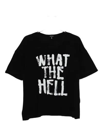 R13 Graphic-print T-shirt In Black