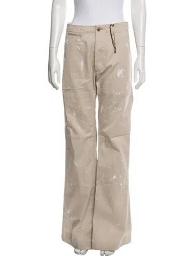 Pre-owned R13 Graphic Print Wide Leg Pants In Neutrals