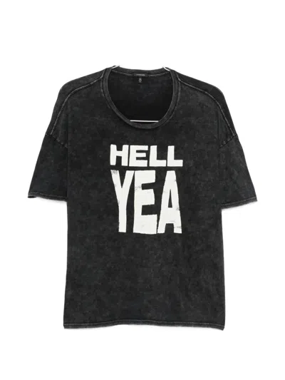 R13 Graphic T-shirt In Black