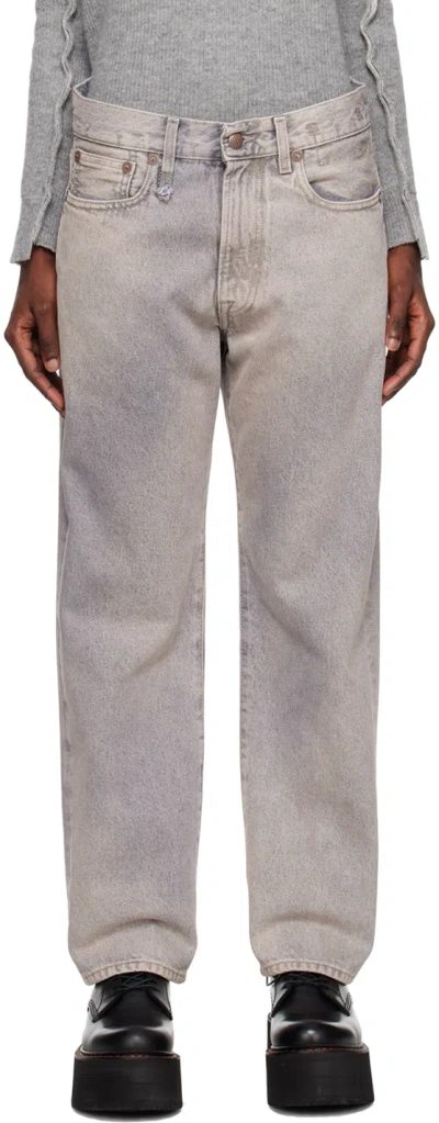 R13 Gray Boyfriend Jeans In Sunfade Mauve