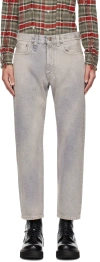 R13 Gray Boyfriend Jeans In Sunfade Mauve