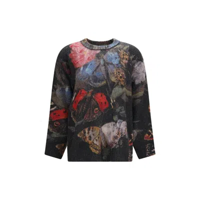 R13 Gray Cashmere Sweatshirt In Blue